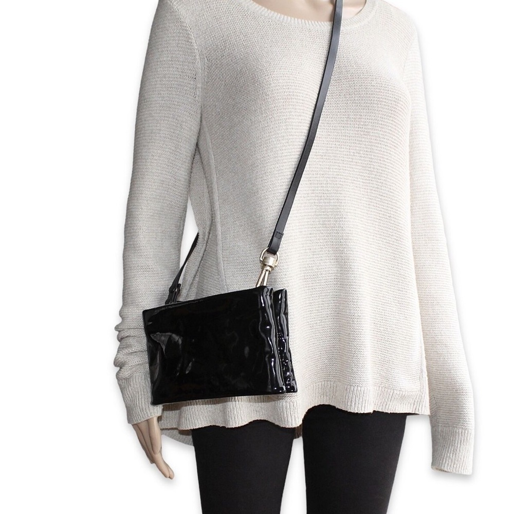 Allsaints Patent Leather Crossbody Bag